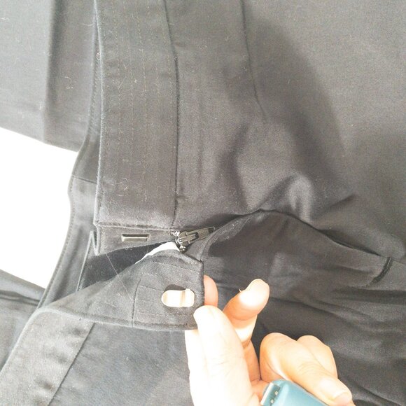 Worthington Stretch Black Ankle Length Dress Slacks SZ 8 Flat Front Slim - Picture 8 of 11